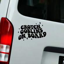 Hình dán xe hơi "Crotch Goblins On Board" - Hình dán xe hài hước, hình dán cửa sổ xe hơi, hình dán xe, hình dán dễ thương, hình dán xe dành cho nữ. - A - Xem 4