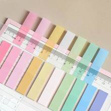 200 Sheets/Pack Pet Sticky Notes For Students, Messages, Indexes, Reminders, Re-Stickable Back To School - 多色的 - 查看 3
