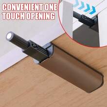 10/1pack Magnetic Push Latches Stainless Steel Push To Open Touch Damper Buffers for Cabinets Closet Door Catch Closer Hardware - Paquete de 10 - Ver 3