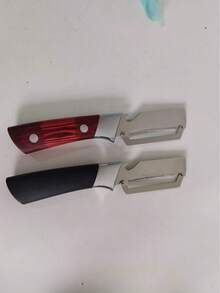 1pc Multifunctional Stainless Steel Peeler With Wooden Handle, High Quality Durable And Easy To Clean, Suitable For Various Fruits And Vegetables, Essential Kitchen Tool, Random Color - Multicolor - View 10