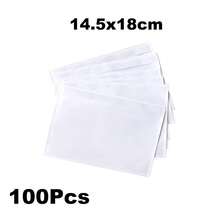 100 Clear Adhesive Top Loading Packing List Pouches, 4.5'' X 5.5'' Shipping Label Sleeves, Packing Slip Envelopes - List - View 15