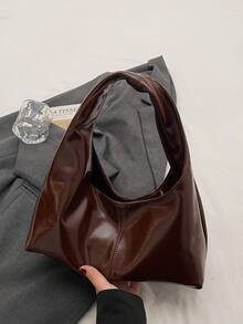 High-Quality Fashionable Minimalist Versatile Shoulder Bag, High-End Handbag For Women - Coffee - View 9