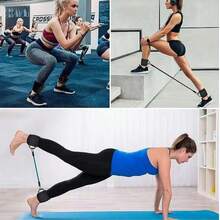 Bộ 1/2 dây kháng lực điều chỉnh được với vòng chữ D kép, dây hỗ trợ tập luyện sức mạnh chân tại phòng gym, dây quấn mắt cá chân, dụng cụ tập thể dục (không bao gồm dây thừng) - Nhiều màu - Xem 3