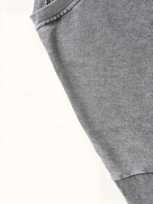 Camiseta de Algodón Lavado para Hombre y Mujer, Camiseta Negra Estampada con Encaje AMEN, Camiseta de Algodón Batik de Alta Calidad, Marca de Moda Vintage, Camiseta para Mujer, Camiseta de Otoño para Mujer, Regalo de Halloween y Navidad, Regalo para las Fiestas - Gris - Ver 4