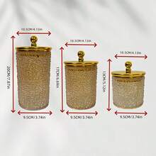 3-Piece High-End Multifunctional Airtight Containers, European-Style Leak-Proof Sealed Containers, Suitable For Tea, Grains, Candies, Kitchen Storage And Preservation, Kitchenware, Jars, Dry Foods, Spices, Coffee, Space-Saving And Anti-Drop. - Multicolor - View 6