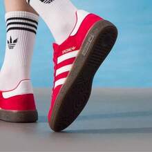 Giày Adidas Clover dành cho nam và nữ, chuyên dụng cho bóng ném, giày thể thao thường ngày. - Đỏ - Xem 5