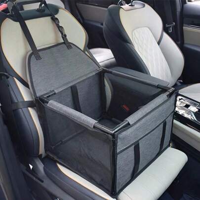 Small To Medium Dogs Premium Waterproof Pet Car Seat - Comfortable Travel Basket With Cushion Cat Carrier Cat Backpack Bike Trailer
