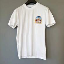 Moon Castle Print White T-Shirt Size XL - Negro - Ver 8