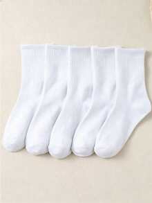 20 đôi tất unisex kiểu dáng tối giản, thoáng khí, dài đến bắp chân, thích hợp cho cả nam và nữ, thích hợp cho các cặp đôi. - Đen và trắng - Xem 10