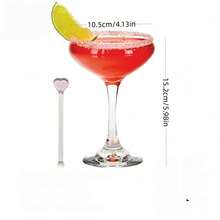 Bộ 2/6 ly thủy tinh pha lê dùng để uống Martini, nước ép, sâm panh, sữa chua, thích hợp cho nhà hàng, tiệc chiêu đãi, liên hoan, họp mặt, đám cưới, làm quà tặng. - Trong sáng - Xem 9