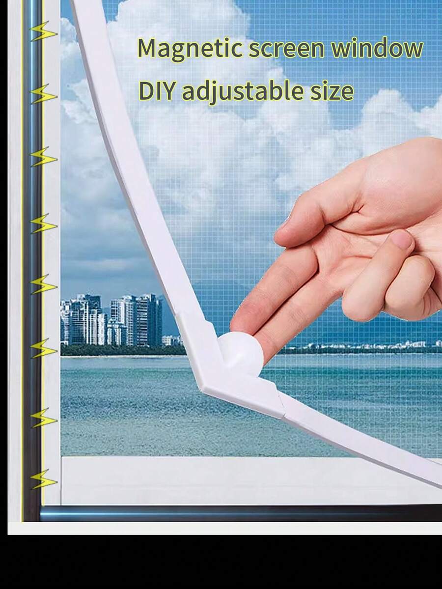 2026 Magnetic Mosquito Net, DIY Mesh Sheer Curtain, Customized Anti-Mosquito & Fly Screen With Locks