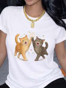 Women T-Shirts - White - View 6