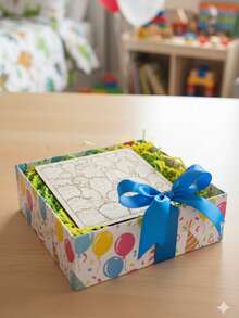 Rompecabezas de Monstruos Kawaii Regalo Ideal para Niños o Adultos Hecho de Mdf de Alta Calidad - Natural - Ver 5