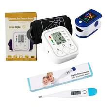 Blood Pressure Monitor With Oximeter Kit And Temperature Meter - Two-piece set - View 1