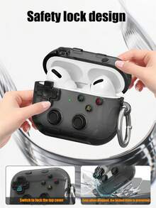 Game Cute Anti-Drop Transparent Earphone Case Compatible With AirPods Pro 2/Pro 3/ 4, Anti-Lost Protective Cover - Multicolor - View 6