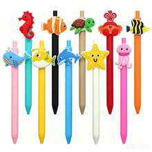 5/10pcs Underwater Animal Series Neutral Pens, Practical & Cute Small Gifts - Underwater Animals Series - View 1