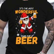Printed T-Shirt For Men And Women - Black - View 1