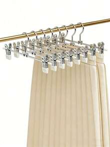 10pcs Multi-Functional Clips, Adjustable Clips With Non-Slip Design, Polished Metal Pants Clips, Portable Shoe Rack Clips, Suitable For Clothing Stores And Home Use, Scratch-Free Clips - Multicolor - View 10