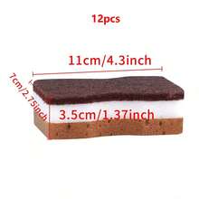 1/5/10pcs Brown Seaweed Shaped 3-Layer Double-Sided Powerful Cleaning Sponge, Suitable For Kitchen Dishwashing - A - View 14