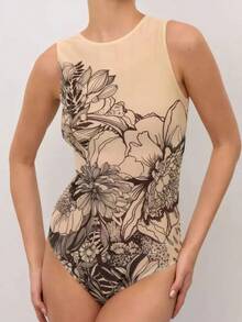 Cikini Quick Drying Printed One-Piece Swimsuit Beach Skirt Summer Beach Swimwear Bathing Suit For Women - Two-piece - View 10