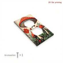 [2D Flat Printing] Vintage Style Amanita Mushroom Pattern Switch Panel Cover, Decorative Abstract Wall Switch Plate, Suitable For Kitchen, Bathroom, Home Decor, 2D Flat Design - A - View 7