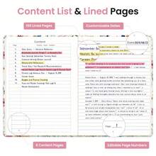 Lined Journal Notebook For Women & Men, Hardcover Leather Journal For Writing, A5 College Ruled Notebook For Work & Note Taking, Perfect For Office School Home Supplies, 160 Pages, Garden - A-garden - View 3