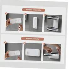 1pc Bathroom Wall Mounted Soap Dish, Double Layer No-Drill Wall Mounted Soap Holder, Self-Draining Soap Rack, Suitable For Soap, Silicone Soap Holder With Drainage Holes, Soap Dish, Soap Rack, Soap Bottle, Cup, Sink Or Countertop Storage Rack, Kitchen Countertop Home Bathroom Decor, Autumn Decor, Back To School Decor - View 11