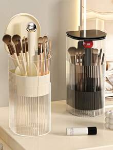 Tempat Penyimpanan Kuas Makeup Otomatis, Organizer Makeup Anti Debu, Kotak Penyimpanan Meja Rias Mewah, Cocok untuk Pensil Alis, Lipstik, Alat Kosmetik, Dekorasi Kamar Tidur, Perlengkapan Sekolah. - MultiWarna - View 12