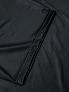 Camisa de manga corta estampada versátil para hombre, primavera-verano - Negro - Ver 3