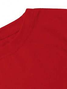 Camiseta Casual de Manga Corta y Cuello Redondo para Mujer - Estampado de Colibrí Brillante y Flores, Tejido Transpirable de Elasticidad Media, Lavable a Máquina, Adecuada para Primavera, Verano y Clima Transicional, Cómoda para Uso en Todas las Estaciones, Camiseta Estampada Duradera, Camisetas Casuales Unisex Cómodas y Bien Ajustadas - Rojo - Ver 4