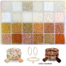 600pcs/5200pcs/10400pcs 3mm Seed Beads Jewelry Making Kit, For DIY Bracelets, Necklaces, Earrings, Bracelets, Rings, Jewelry, Gifts, Crafts, Keychains, Adult Handmade Bracelet Craft Set, Colorful Assortment (Random Colors) - Multicolor - View 12