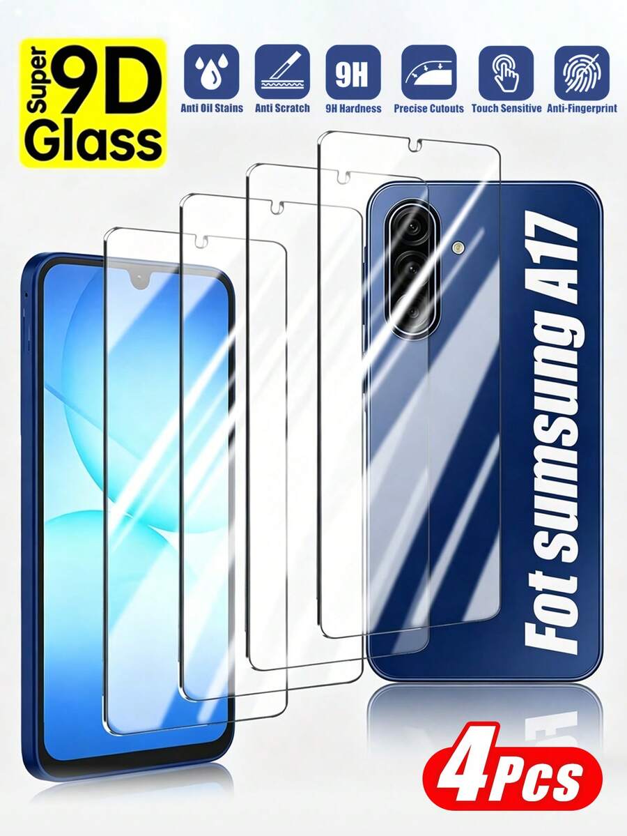 4片装(白色高清)屏幕保护膜,兼容三星Galaxy A02s/A03s/A04s/A05s/A06/A07 4G/A12/A13/A13 5G/A14 5G/A15/A16/A17/A23/A24/A25/A26/A34/A35/A36/A50/A51/A52/A53/A54/A55/A56等系列。高清手机屏幕保护膜,防摔、防刮、防水、防尘,兼容手机壳,表面光滑,有效保护智能手机,时尚手机配件,经久耐用。 - 無色 - 查看 1