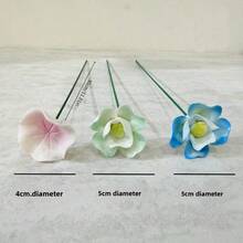 Ceramic Flower Garden Stakes, Flower Decorative Plant Picks - 1pc Yellow B 25CM 4CM - View 3