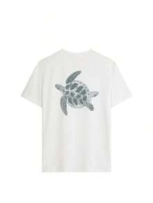 Women's 100% Cotton T-Shirts, Whale Shark Graphic Short Sleeve T-Shirt, Soft And Breathable, Great For Beach, Travel, Ocean Adventures, Music Festivals And Summer Urban Casual Wear, Hen Party - White - View 3
