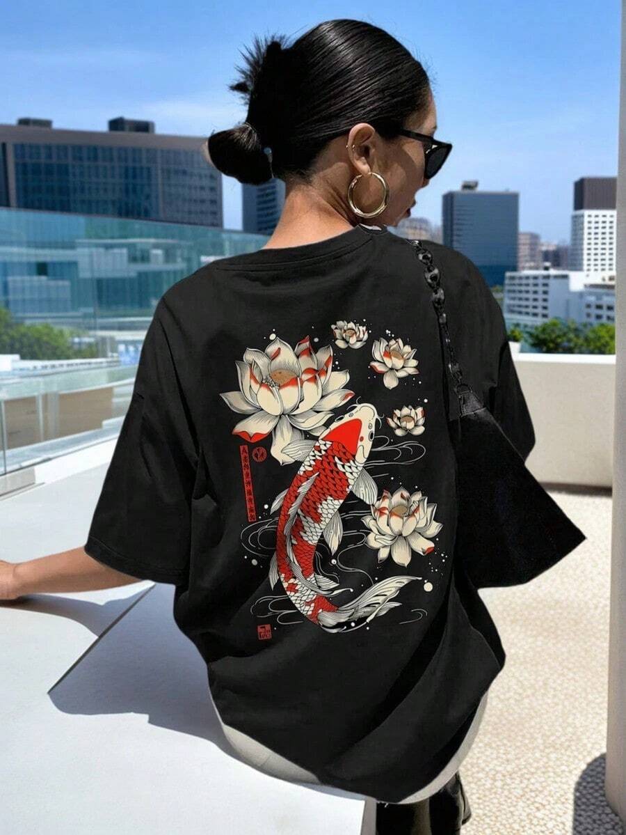 Women T-Shirts - Black - View 1