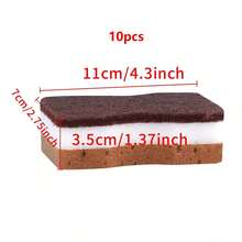 1/5/10pcs Brown Seaweed Shaped 3-Layer Double-Sided Powerful Cleaning Sponge, Suitable For Kitchen Dishwashing - A - View 13