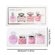 4PCS Women Fragrance Gift Set, Strawberry Lime Rose Fresh EDT, Long Lasting Aroma Perfect For Summer Daily Use & Gifting - DX641 - 查看 5
