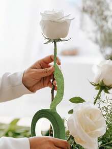 5卷花艺胶带，花环茎部捆扎胶带，花艺用品，绿色园艺包装胶带，用于花束包装、植物茎部包装，适用于人造花卉和植物、工艺品和装饰 - 查看 4