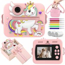 Kids Camera Toy, Instant Camera For Children, Birthday Gift For Girls 3-12 Years Old, Can Record Video, Doodle Photos, Fun Interactive, Comes With Exquisite Gift Box, Ideal Toy For Kids, Back To School Gift, Christmas Gift - Pink - Multicolor - View 14