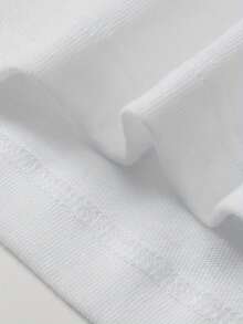 Men's T-Shirt, 100% Printed, Comfortable And Simple, Solid Color, Casual Style - White - View 7