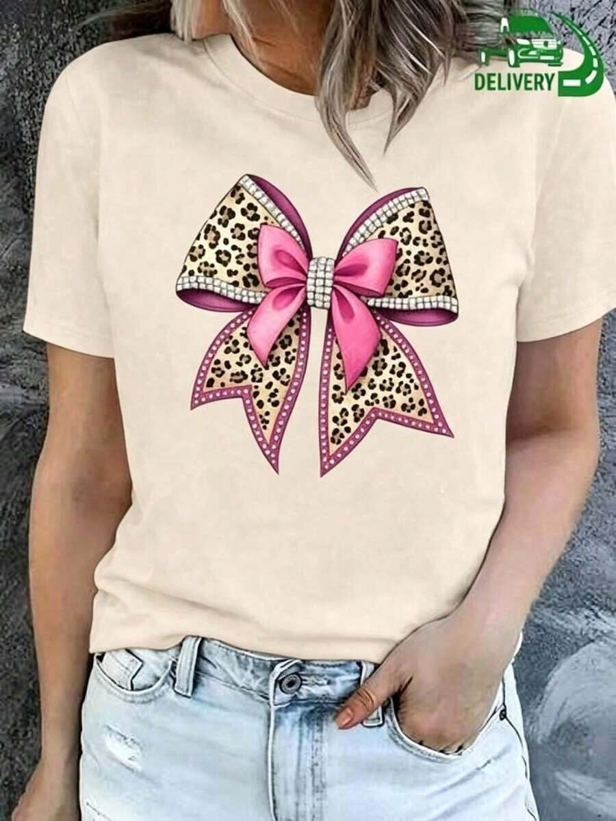 Nueva Colección 2026: Camiseta de Algodón ¡Novedad! Blusa de manga corta para mujer, diseño liso, para estar en casa o para uso casual. Oferta por tiempo limitado. Preciosa blusa, cómoda y de largo regular. Lavable aáquina. Algodón ligero. - Albaricoque - Ver 1