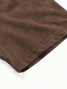 YUNCHIC - Camisa de manga corta lavada y pantalón casual para hombres, adecuado para el lugar de trabajo, el transporte, el uso diario, el entrenamiento, fácil cuidado, duradero, de múltiples tallas, artículo esencial para el verano-Breathable High Quality - Negro - Ver 10
