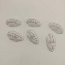 6pcs Cute Cloud Shaped Photo Clips, Desktop Photo Display Stands, Mini Tabletop Card Holders, Suitable For Photos, Cards, Small Pictures, Pet Photos, Couple Photos, Bedroom Nightstand Decor, Office Desk Memo Reminder, Planner Card Display, Wedding Place Card Holder, Personal Photo And Note Display, Home Photo Wall Decor, Stable Base Design - Multicolor - View 5
