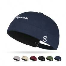 Gorra de casero sin ala para hombres, gorra de estilo informal tipo "newsboy" - Corona lateral - Ver 11