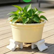 3pcs/Set Flower Pot Base Tray Plant Tray Pot Feet Base Pad Gardening Potted Plant Tray Pot Support Rack, Specially Designed For Flower Pots, Breathable And Anti-Corrosion, Can Be Used As Tray Support To Provide Ventilation Function, Indoor Flower Stand Storage Rack Floor-Standing Living Room Pothos Rack New Balcony Flower Pot Rack Window Sill Succulent Rack Storage Rack - 3pcs - View 5