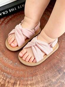 Toddler Girls' Summer Sandals, Outdoor Walking Shoes For Infants And Toddlers - Pink - View 9