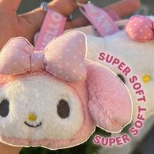 SANRIO 1個官方可愛卡通絨毛吊飾，牛奶熊，手機掛飾，汽車裝飾，節日禮物 - 彩色 - 查看 6