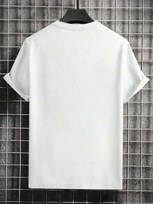 Men's Casual Crew Neck T-Shirt - White - View 7