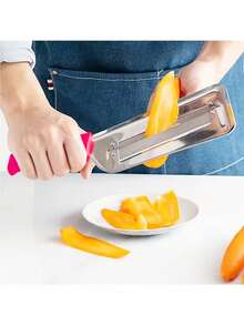 1 pieza Juego de herramientas de cocina, cuchillo de doble hoja para verduras, rebanador, picador, pelador, cortador de frutas y verduras - Multicolor - Ver 5