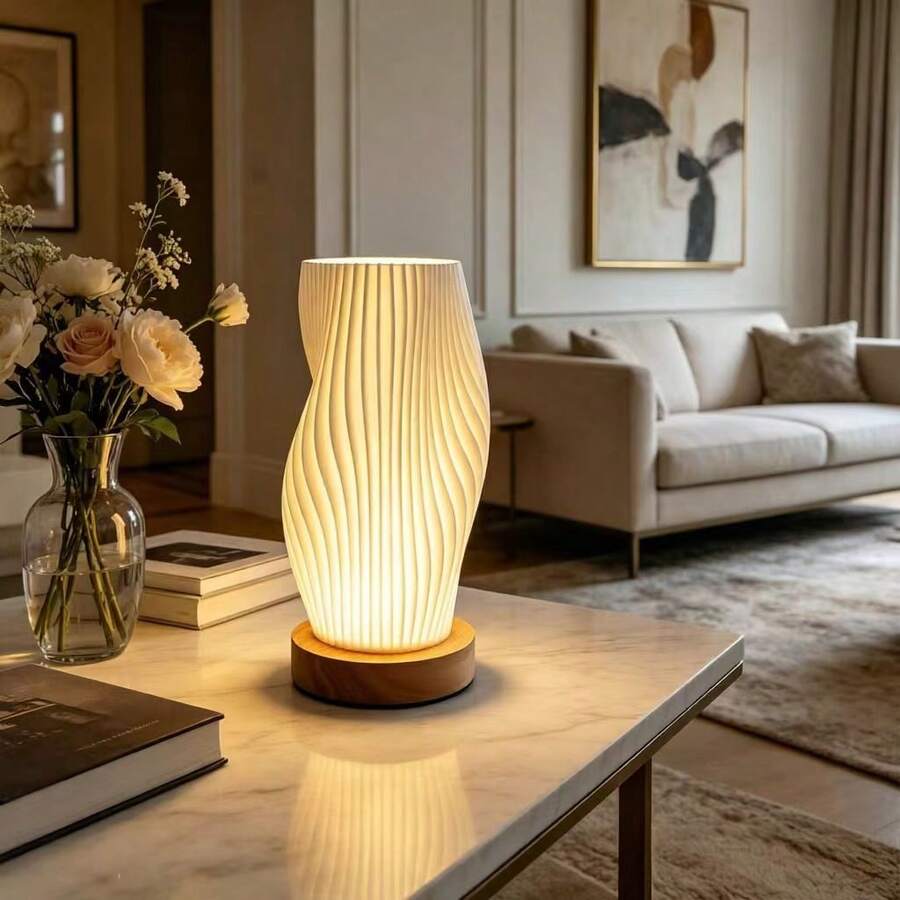 Creative Minimalist Desk Lamp, Romantic Atmosphere Lamp, Suitable For Girls - White - View 1